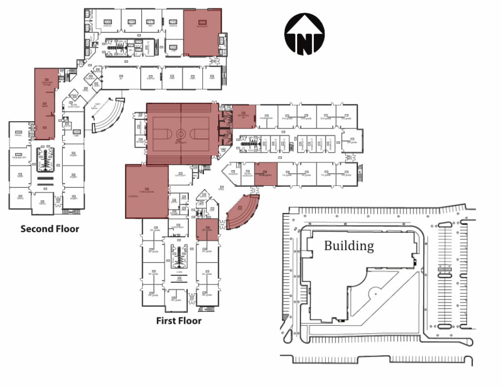 D2 7 8 grade classrooms Map